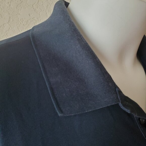 XL Men's Perry Ellis Navy Blue Polo - Picture 5 of 9